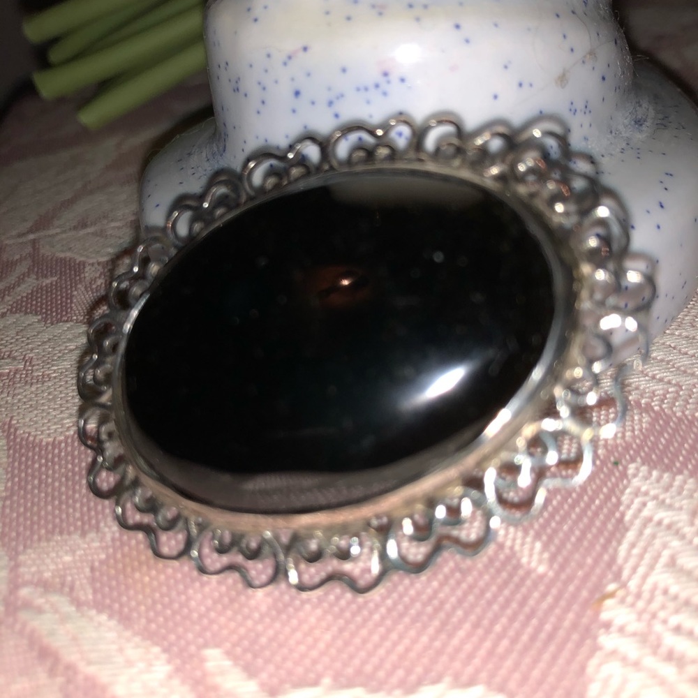 Vintage Sterling & Moonstone Brooch/Pendant
